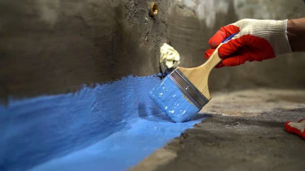 Commercial Wet Basement Repair project at a Rumson, NJ business property by SJ Waterproofing Pros